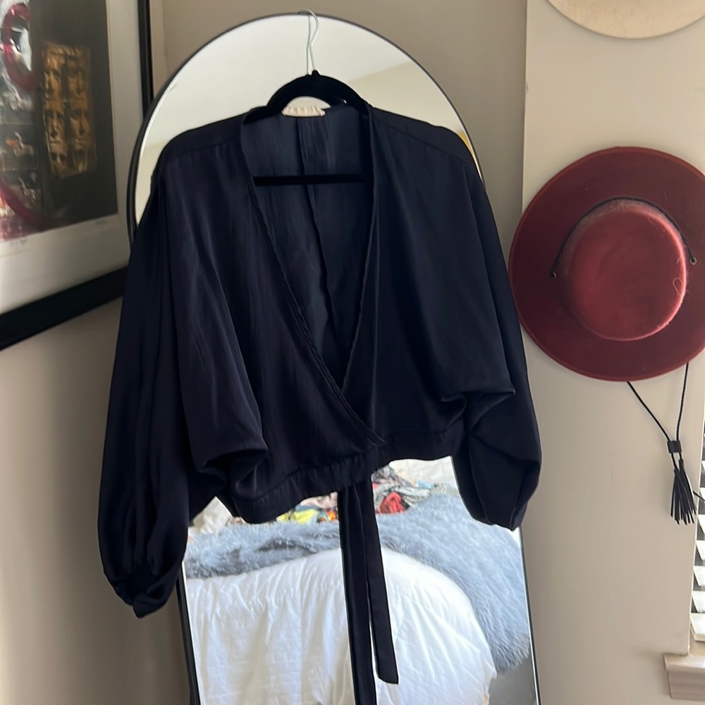Navy blouse